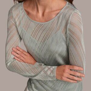 ASYMMETRICAL HEM DIAGONAL SHIMMER